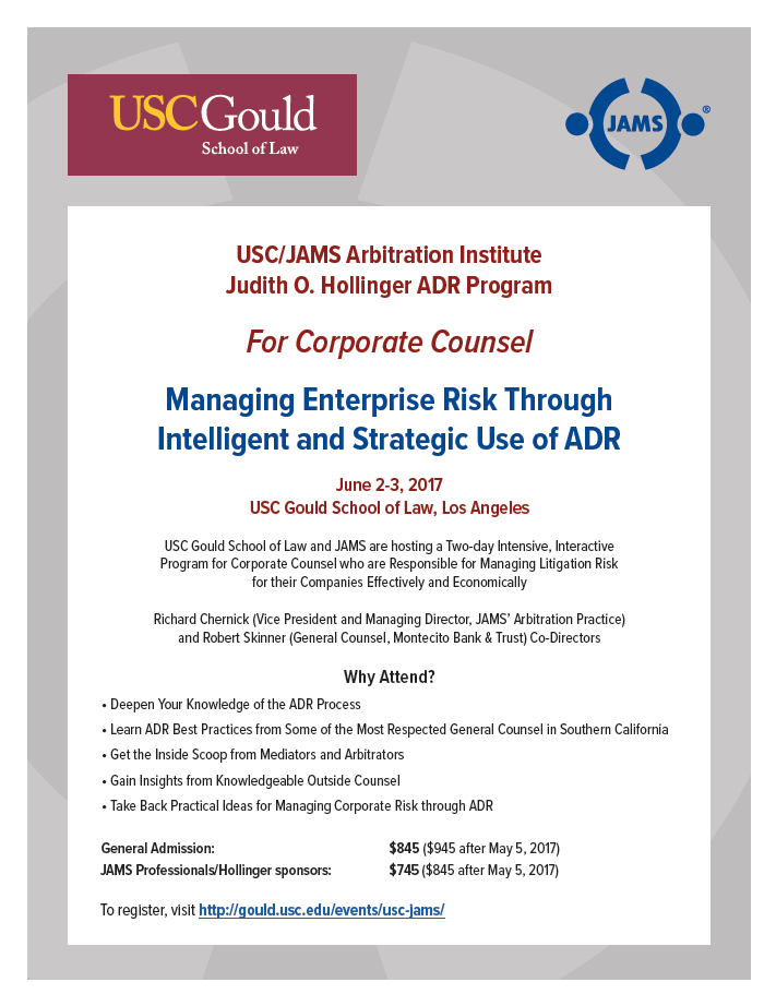 Managing Enterprise Risk: Through Intelligent and Strategic Use of ADR